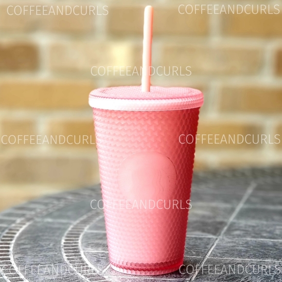 Starbucks Pink Lemonade Soft Touch Studded Grande 16oz NWT - Picture 2 of 7